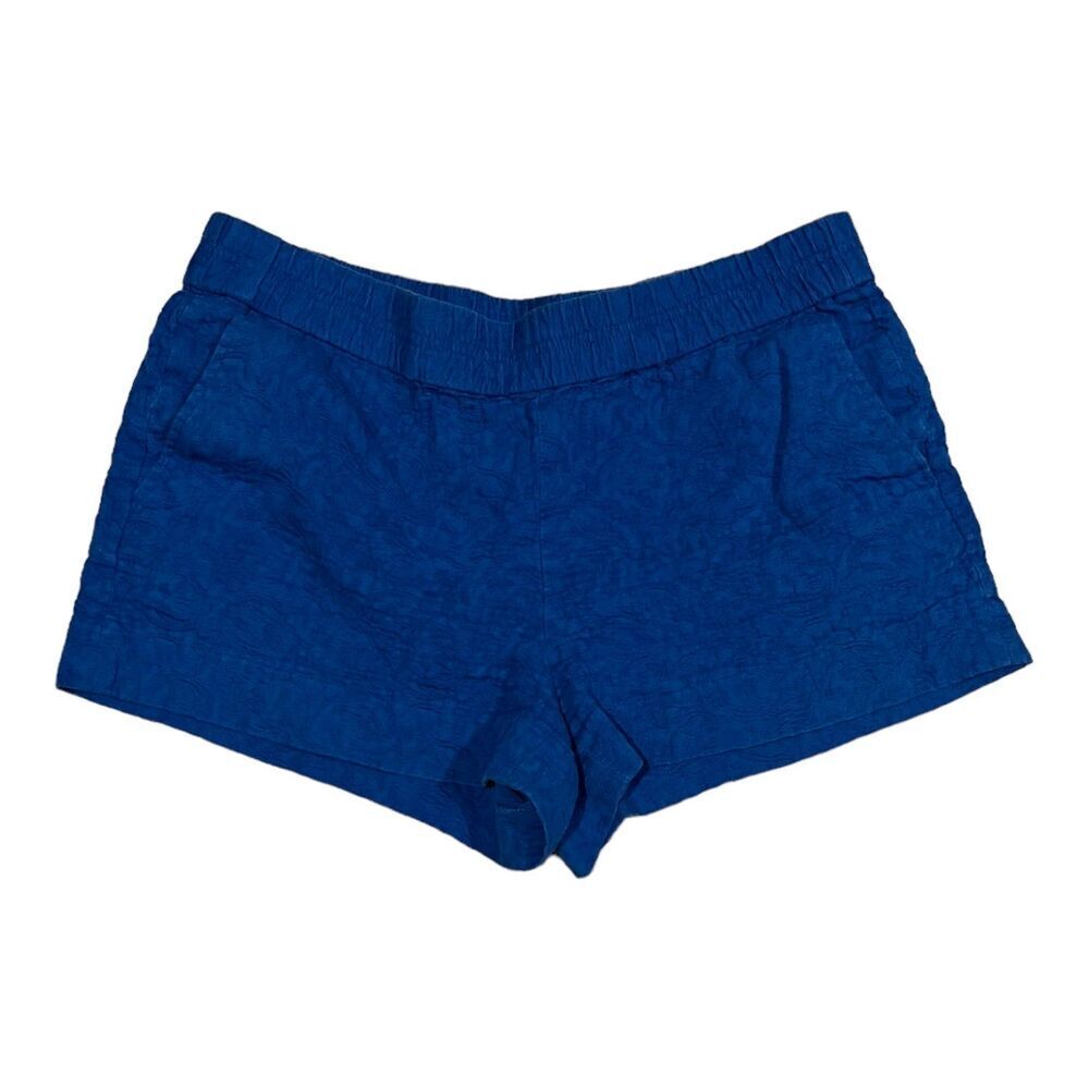 J. Crew Blue Jacquard Boardwalk Shorts 33